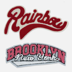 Patchs brodés à la main avec des lettres de l'alphabet, décoration de vêtements, patchs personnalisés - Product Image 1