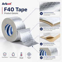 Ruban adhésif en aluminium renforcé avec papier kraft, scellement permanent, isolation des joints FSK, résistant aux intempéries pour conduits HVAC
