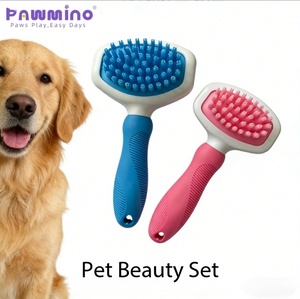 Pet <b>Bathing</b> <b>Brush</b> For Cat Dog Hair Removal Grooming Cleaning Massage Tool Plastic Silicone Multifunctional Pet Grooming <b>Brush</b> - Product Image 3