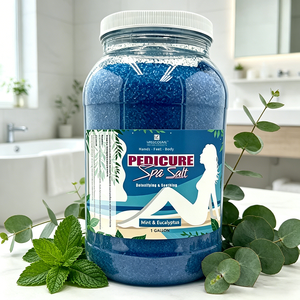 Vente en gros de sel marin détoxifiant en vrac, 1 gallon, ingrédients biologiques, parfum rafraîchissant, sel pour bain de pieds hydratant, spa de luxe pour pédicure - Product Image 2