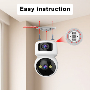 2MP Dual-Objektiv Baby WLAN PTZ-Kamera Vollfarbige Weitwinkel-Nachtsicht Zwei-Wege-Audio CCTV Drahtlose Sicherheitskameras für Zuhause - Product Image 4