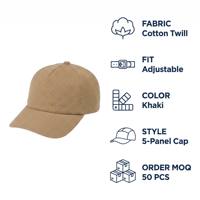 Gorra de béisbol de algodón de 5 paneles populares de moda de color personalizado de alta calidad sin logotipo