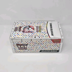 Étui en acrylique pour l'affichage de paquets de boosters <span class=keywords><strong>Pokémon</strong></span>, affichage de paquets de boosters <span class=keywords><strong>Pokémon</strong></span> anglais, étui en acrylique - Product Image 2