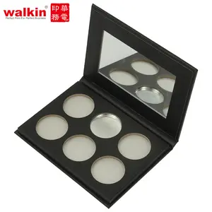 WALKIN化妆品眼影调色板包装精装磁性翻盖闭合相框礼品纸影盒
