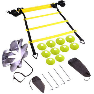 Équipement d'entraînement de vitesse de Football, ensemble d'entraînement d'agilité avec anneaux d'agilité de 20 pieds - Product Image 4