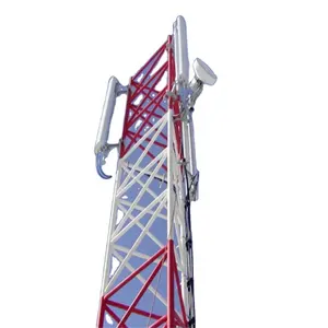 20m 30m 40m 50m di auto di supporto 3-gamba del telefono delle cellule di Telecomunicazione antenna stazione radio fm tipo di torre di acciaio