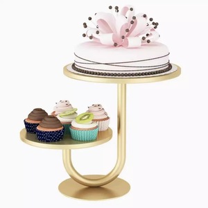 Offre Spéciale or blanc métal gâteau séparateur gâteau Dessert support présentoir mariage fête fête approvisionnement - Product Image 2