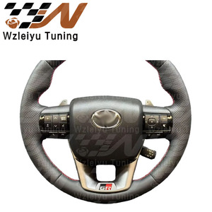 Volante Deportivo de Cuero Estilo GR con Paletas de Cambio y Control de Crucero Fijo, Compatible con el Modelo <span class=keywords><strong>Toyota</strong></span> <span class=keywords><strong>Hilux</strong></span> - Product Image 4