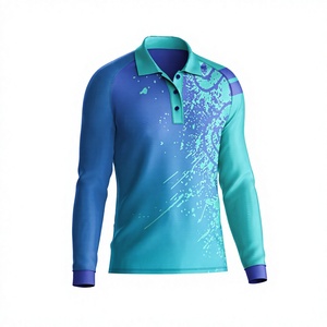 OEM ODM Wholesale <b>Men</b> <b>Long</b> <b>Sleeve</b> <b>Polo</b> <b>Shirts</b> Custom Embroidery Logo Corporate Uniform - Product Image 3