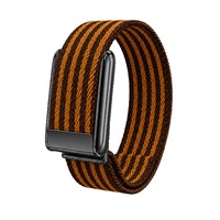 Bracelet en nylon uni à quatre brins pour tracker de fitness WHOOP 50, boucle à anneau unique (sans fermoir) ; Transfrontalier