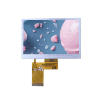 Layar Sentuh IPS TFT LCD WVGA 4.3 Inci 800x480 Antarmuka RGB ST7262 750 Nits Kecerahan Tinggi untuk Printer 3D & Rumah Pintar