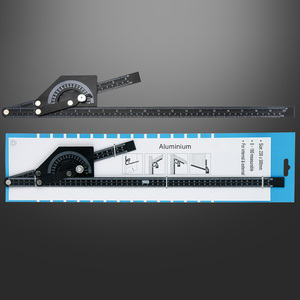 Regla de Ángulo Universal Ajustable, de Acero al Carbono y Aleación de Aluminio, 180° °   Calibrador, herramienta de medición multiusos para trabajar la madera - Product Image 3