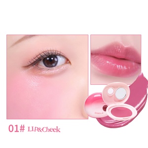 Balsamo 2 in 1 per labbra e guance, multiuso, con specchio e spugnetta, portatile, per trucco viso e labbra. - Product Image 4