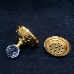 Decorazione per il Ramadan, Bruciatore di Incenso Arabo Moderno in Acrilico Dorato, Portatile per Ufficio, Hotel e Casa - Product Image 6