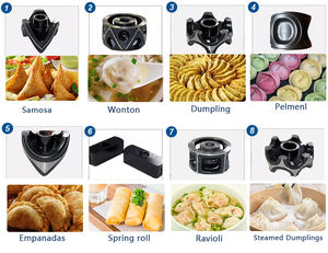 Máquina Multifuncional Motorizada Automática para Pulir y Moldear Pierogies/<span class=keywords><strong>Mandu</strong></span>/Dumplings Coreanos/Gyoza Japoneses Crujientes - Product Image 2