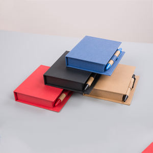 Porte-notes autocollantes avec logo personnalisé avec stylo à bille et règle en plastique - Product Image 3