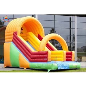 Glissade gonflable et château gonflable pour enfants de haute qualité en PVC commercial pour l'extérieur, design en arc, location pour fêtes - Product Image 3