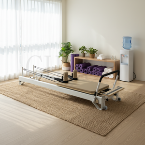 Appareil <span class=keywords><strong>de</strong></span> Pilates Reformer avec cadre en aluminium, logo et couleur personnalisés, pour studio et entreprise - Product Image 3