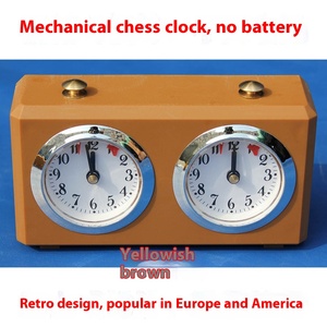 Механические шахматные часы в стиле ретро, пластиковые китайские часы для детей и взрослых, не требуется батарея для игры - Product Image 4