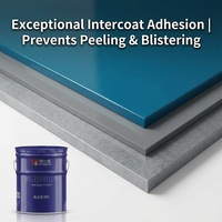 Revêtement intermédiaire époxy haute teneur en solides MIO, excellente adhérence intercouche, sous-couche protectrice grise pour zinc métallique