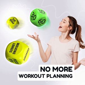 Usa Mairun Dados de Ejercicio Divertidos para Entrenamiento, Dados de Fitness Cuadrados de 6 Caras, Excelente Equipo Dinámico para Clases Individuales y Grupales (Amarillo) - Product Image 2