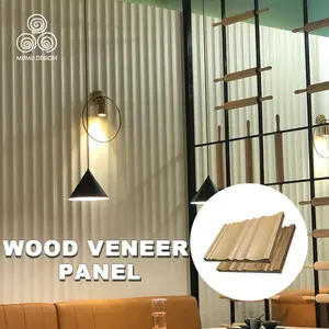 MUMU – matériau de décoration de Bar pour la maison, 3D Vertical MDF, placage de bois, panneau à facettes, fabrication de panneaux à rainures, panneau en bois