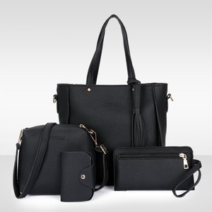 Tas Selempang Wanita Model Terbaru, Set <span class=keywords><strong>4</strong></span> in 1, Tas Tangan Desainer, Bahan Kulit PU - Product Image 4