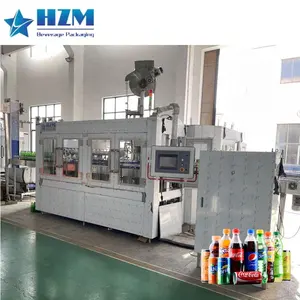 Automatic Sparkling Soda Flavored Water Carbonated Soft Drink CSD Energy Drink Beverage Filling Packing Making Machine