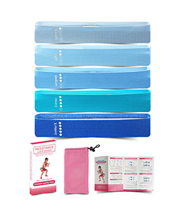 Ensemble de bandes de résistance pour les fessiers et les hanches, en tissu, 3 niveaux de résistance, dégradé personnalisé - Product Image 5
