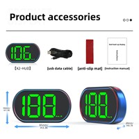 Ordinateur de bord embarqué pour voiture avec affichage LED, GPS Beidou, compteur de vitesse multifonctionnel, tableau de bord portable X2