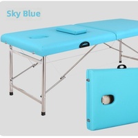 Vente directe d'usine de lit de beauté pliable en acier inoxydable, lit de massage et lit thérapeutique pour les soins de santé