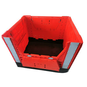 Zware Grote Hdpe Industriële Logistieke Transport Magazijn Opvouwbare Inklapbare Kunststof <span class=keywords><strong>Pallet</strong></span> Box Met Wielen - Product Image 4