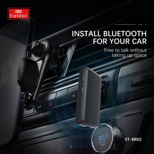 Earldom อะแดปเตอร์เครื่องเสียงรถยนต์5.0 BT ไร้สาย, อะแดปเตอร์สเตอริโอ AUX เครื่องรับเสียงเพลงชุดคิตสำหรับแฮนด์ฟรี3.5มม. - Product Image 4