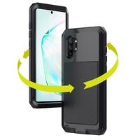 Étui en métal robuste de qualité militaire pour Samsung Note10 Plus, coque antichoc, étui étanche