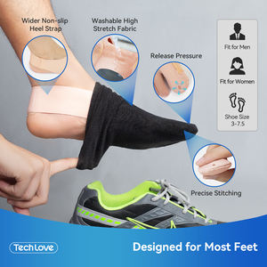 Tech Love Gel Manchon pour fasciite plantaire, support de voûte plantaire en gel, semelles orthopédiques pour <span class=keywords><strong>chaussures</strong></span>, coussinets de talon, chaussettes anti-douleur, soutien orthopédique - Product Image 4