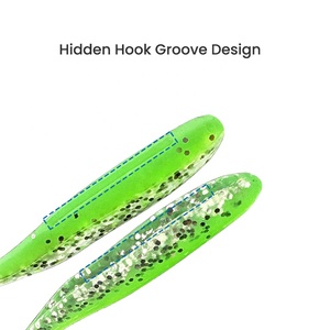 High Quality 1.1G/1.5G/2G 5 Colors <strong>Soft</strong> Fishing <strong>Lure</strong> T Tail <strong>Soft</strong> Bait With Bright Reflective Sequins - Product Image 5