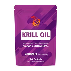 Gélules d'huile de krill personnalisées en usine avec des acides gras oméga-3 pour une santé cutanée optimale - Product Image 1