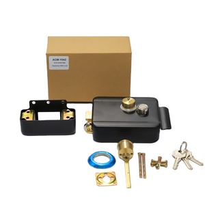 Cerradura de seguridad de doble cilindro de fabricación de alta calidad, cerradura de puerta de borde eléctrica de 12V, cerradura de puerta de cerrojo electrónico con llaves - Product Image 6