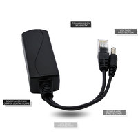 Hengxin Plastic Mini Divisor POE de 10/100Mbps RJ45 DC 48V a 12V 15.4W para Switches de Red en Stock