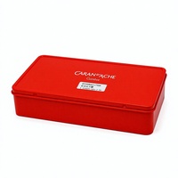 Boîte cadeau rectangulaire en fer blanc recyclable personnalisée, étui de rangement cosmétique imprimé avec logo sur mesure