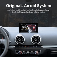 Pemutar Multimedia mobil Carplay nirkabel layar sentuh sistem Android 12 8 Core untuk Audi A3 13-18
