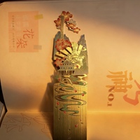 Marque-page en métal doré, holographique, en laiton, perlé, pour sublimation alimentaire, motif ours rétro, drôle, mini, médical, chrétien, USB, avec feuille d'or