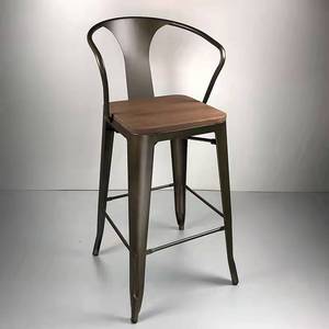 Silla de Bar de metal <span class=keywords><strong>alta</strong></span> económica TOLIXS para Pub cocina Villa Bistro restaurante café al aire libre - Product Image 3