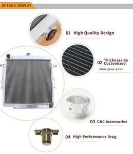 Radiateur en aluminium de haute qualité pour Toyota <span class=keywords><strong>Land</strong></span> <span class=keywords><strong>Cruiser</strong></span> <span class=keywords><strong>HZJ73</strong></span> HZJ75 PZJ70R PZJ73R 70 75 Series 1HZ -Diesel 1990-2001 - Product Image 6