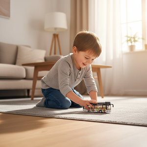 Fantastico Piccolo <span class=keywords><strong>Autobus</strong></span> <span class=keywords><strong>Giocattolo</strong></span> in Lega Pressofusa per Ragazzi - Product Image 4