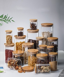 Bocaux en verre transparent borosilicaté épais et robuste de 100ml avec couvercle scellé en bois de bambou et silicone pour le stockage, la fabrication de bougies sans BPA - Product Image 4