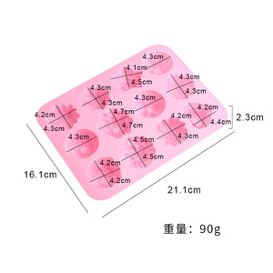 Silicone Cake Mold 12 Cavity Flower Shape Ice Cube Chocolate Pudding Jelly Mold For DIY Baking Pastry Tools - Product Image 4