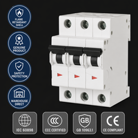 Disjoncteur miniature ignifuge Wanbo-374 3P C32 400V avec livraison rapide pour la protection de sécurité industrielle basse tension