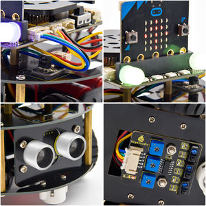 Expédition rapide Keyestudio Microbit <span class=keywords><strong>Kit</strong></span> <span class=keywords><strong>Mini</strong></span> Smart Tortoise Robot Voiture <span class=keywords><strong>Kit</strong></span> Complet Stem Robot <span class=keywords><strong>Kit</strong></span> Sans Micro Bit Board - Product Image 3