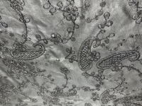 Tissu en PU brodé, simili cuir, dentelle décorative pour vêtements de mode et robes